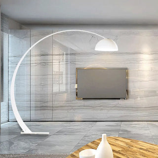 Contemporary Dome and Oversized Arch Floor Lamp Zawala Image - 2