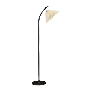 Contemporary Bedside Red Conical Fabric Floor Light Zawala Image - 8