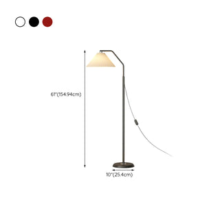 Rotatable Pleated Contemporary Metal Floor Lamp Zawala #size