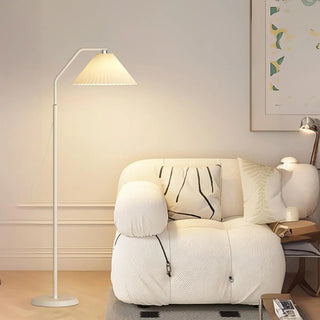 Rotatable Pleated Contemporary Metal Floor Lamp Zawala Image - 3