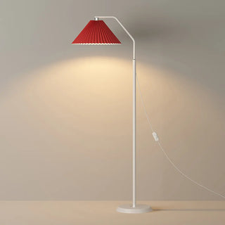 Rotatable Pleated Contemporary Metal Floor Lamp Zawala Image - 4
