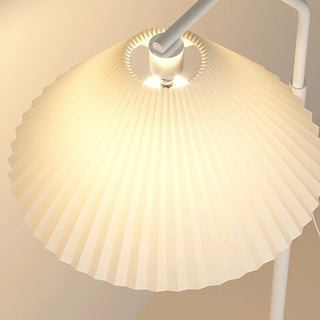 Rotatable Pleated Contemporary Metal Floor Lamp Zawala Image - 8