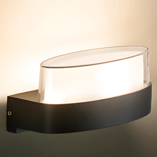 Contemporary Square Outdoor Wall Sconce Frosted Glass Zawala Image - 10