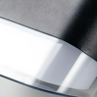 Contemporary Square Outdoor Wall Sconce Frosted Glass Zawala Image - 14
