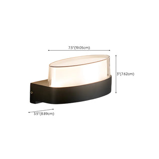 Contemporary Square Outdoor Wall Sconce Frosted Glass Zawala Image - 18