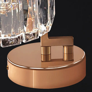 Decorative Ring Clear Crystal Gold Metal Wall Sconce Zawala Image - 10