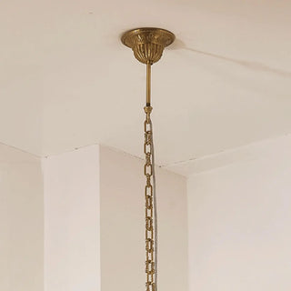 ZOWALA - Elegant Gold Angel Crystal Adjustable Height Pendant Light Image - 7
