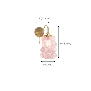 Exquisite White Shell Cylinder Bedside Wall Light Zawala Image - 14