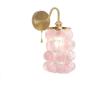 Exquisite White Shell Cylinder Bedside Wall Light Zawala Image - 5