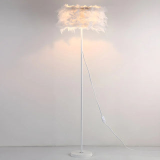 Elegant Adjustable Height Feather Arc Floor Lamp Zawala Image - 10