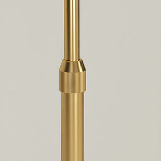 Elegant Bedside Cone Gold Floor Lamp with Side Table Zawala Image - 15