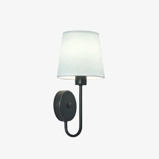 Rustic Green Fabric Shade Antler Cylinder Wall Light Zawala Image - 19