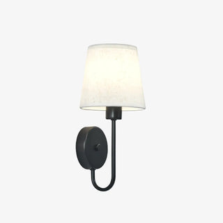 Rustic Green Fabric Shade Antler Cylinder Wall Light Zawala Image - 21