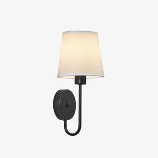 Rustic Green Fabric Shade Antler Cylinder Wall Light Zawala Image - 24