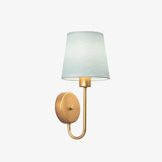 Rustic Green Fabric Shade Antler Cylinder Wall Light Zawala Image - 37