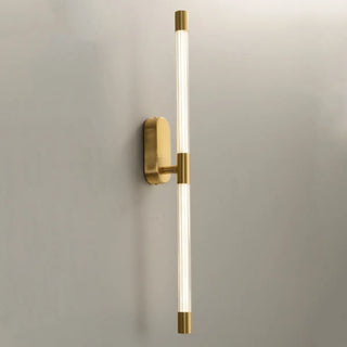 Luxury Crystal Cylinder Gold Bedroom Wall Sconce Zawala Image - 16