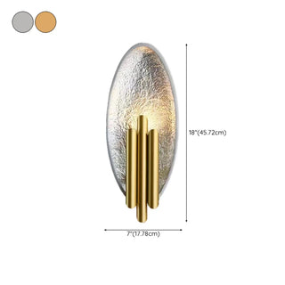 Luxury Crystal Cylinder Gold Bedroom Wall Sconce Zawala #size