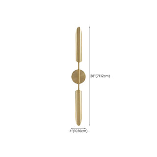 Luxury Crystal Cylinder Gold Bedroom Wall Sconce Zawala Image - 28