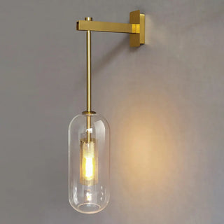 Luxury Crystal Cylinder Gold Bedroom Wall Sconce Zawala Image - 6