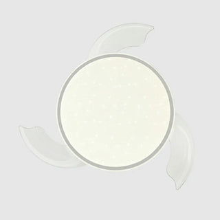 Minimalist 3 Blade Round Flush Mount Ceiling Fan Light Zawala Image - 15