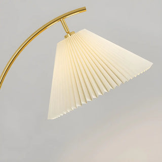 Adjustable Beige Cone Bedside Floor Lamp with Storage Zawala Image - 8