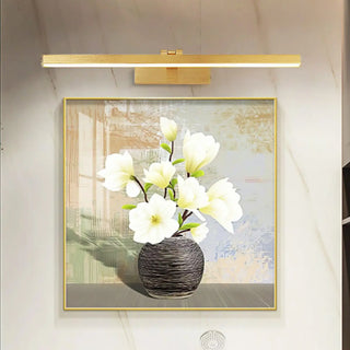 Gold Rotatable LED Rectangular Vanity Light Fixture Zawala Image - 1