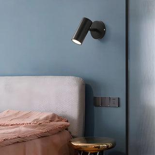 Adjustable Hardwired Cylinder Bedside Reading Wall Light Zawala Image - 10