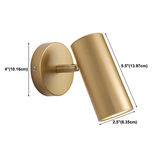 Adjustable Hardwired Cylinder Bedside Reading Wall Light Zawala Image - 11