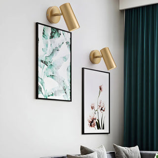 Adjustable Hardwired Cylinder Bedside Reading Wall Light Zawala Image - 9