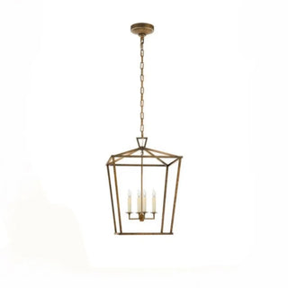 ZOWALA - Industrial Black Metal Geometric Chandelier Image - 4