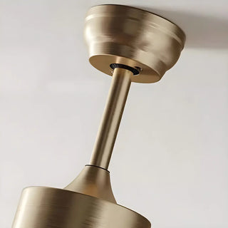 ZOWALA - Industrial Metal Integrated LED Ceiling Fan Light Image - 12