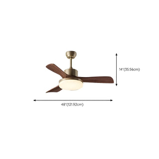 ZOWALA - Industrial Metal Integrated LED Ceiling Fan Light Image - 15