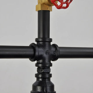 ZOWALA - Industrial Pipe Suspension 3-Bulb Chandelier Image - 8