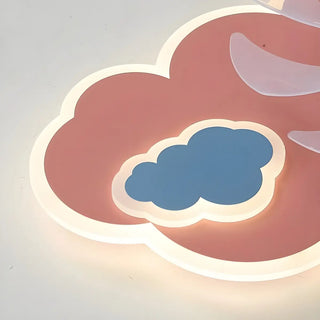 Creative Kids Room Flush Mount Cloud Ceiling Fan Light Zawala Image - 10