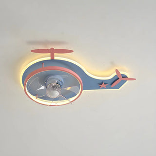 Creative Kids Room Flush Mount Cloud Ceiling Fan Light Zawala Image - 21