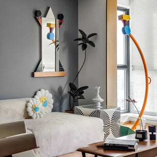 Artistic Rotating Cone Rainbow Arch Metal Floor Lamp Zawala Image - 1