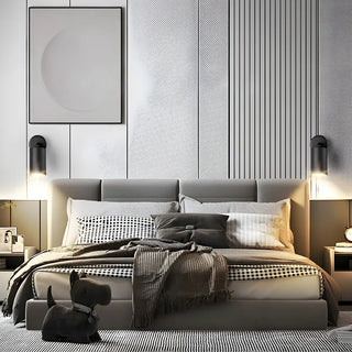 ZOWALA - Modern Adjustable Black Cylinder Bedroom Wall Sconce Image - 14