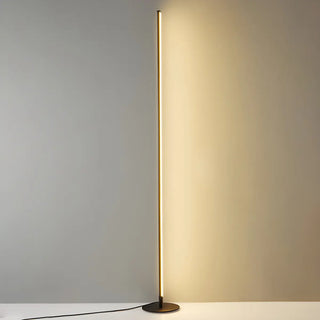 Sleek Minimalist LED Black Linear Metal Floor Lamp Zawala Image - 13