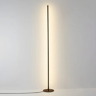 Sleek Minimalist LED Black Linear Metal Floor Lamp Zawala Image - 15