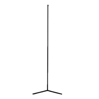 Sleek Minimalist LED Black Linear Metal Floor Lamp Zawala Image - 19