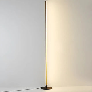 Sleek Minimalist LED Black Linear Metal Floor Lamp Zawala Image - 8