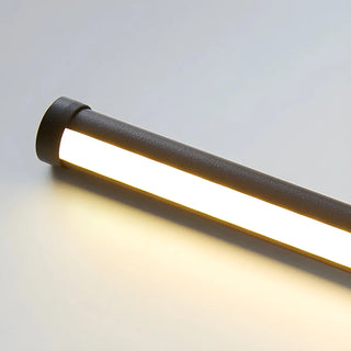 Sleek Minimalist LED Black Linear Metal Floor Lamp Zawala Image - 9