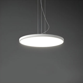 ZOWALA - Minimalist Black Round Circle LED Living Room Pendant Light Image - 10