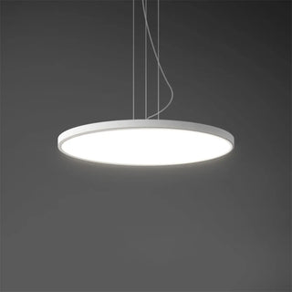 ZOWALA - Minimalist Black Round Circle LED Living Room Pendant Light Image - 12