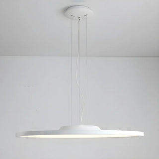 ZOWALA - Minimalist Black Round Circle LED Living Room Pendant Light Image - 13