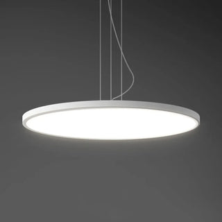 ZOWALA - Minimalist Black Round Circle LED Living Room Pendant Light Image - 14