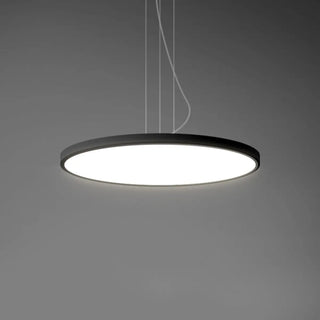 ZOWALA - Minimalist Black Round Circle LED Living Room Pendant Light Image - 17