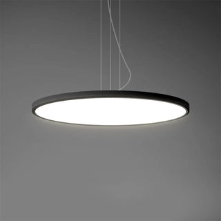 ZOWALA - Minimalist Black Round Circle LED Living Room Pendant Light Image - 18