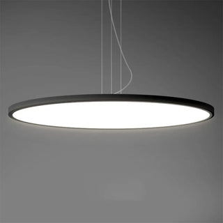 ZOWALA - Minimalist Black Round Circle LED Living Room Pendant Light Image - 19