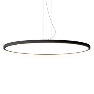 ZOWALA - Minimalist Black Round Circle LED Living Room Pendant Light Image - 21